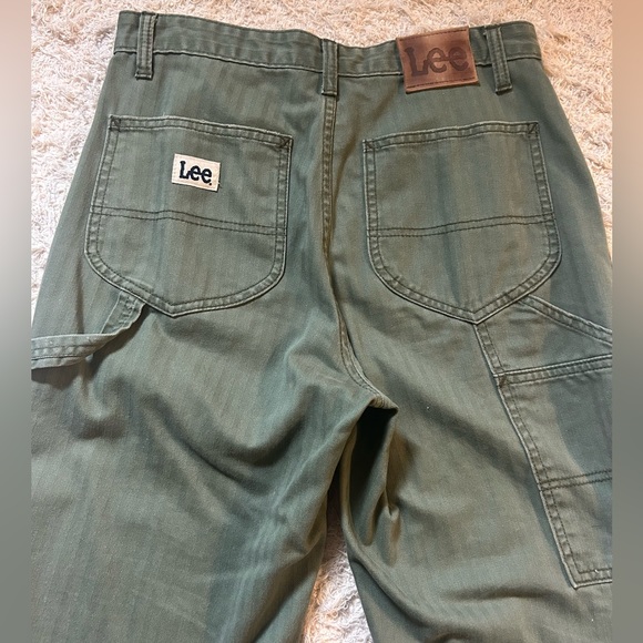 Lee High Rise Dungaree Ankle Pant Olive - Picture 11 of 13